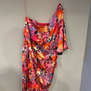 Aidan Mattox Multicolor Floral Dress